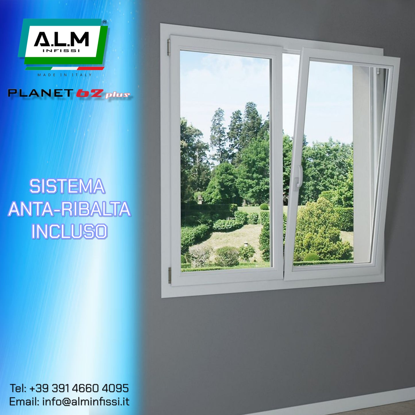 Infisso 2 Ante Ral 9010 ( Bianco puro ) TT62 Plus