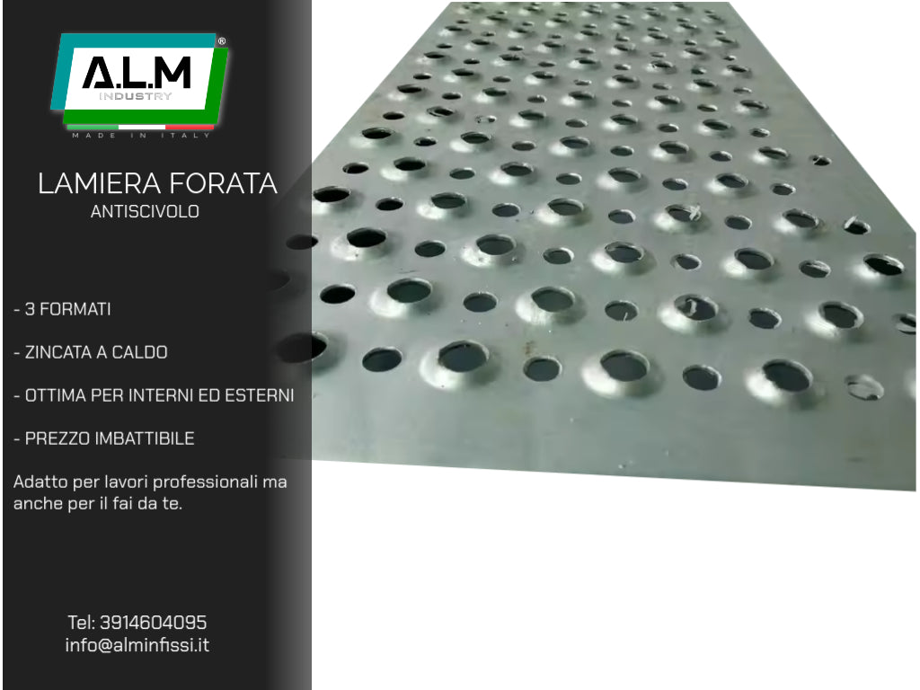 LAMIERA FORATA ANTISCIVOLO