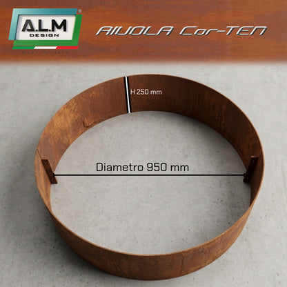 Anello XL in Cor-TEN per aiuole