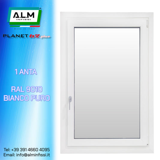 Infisso 1 Anta Ral 9010 ( Bianco puro ) TT62 Plus
