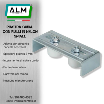 Piastra guida per scorrevoli Misura S
