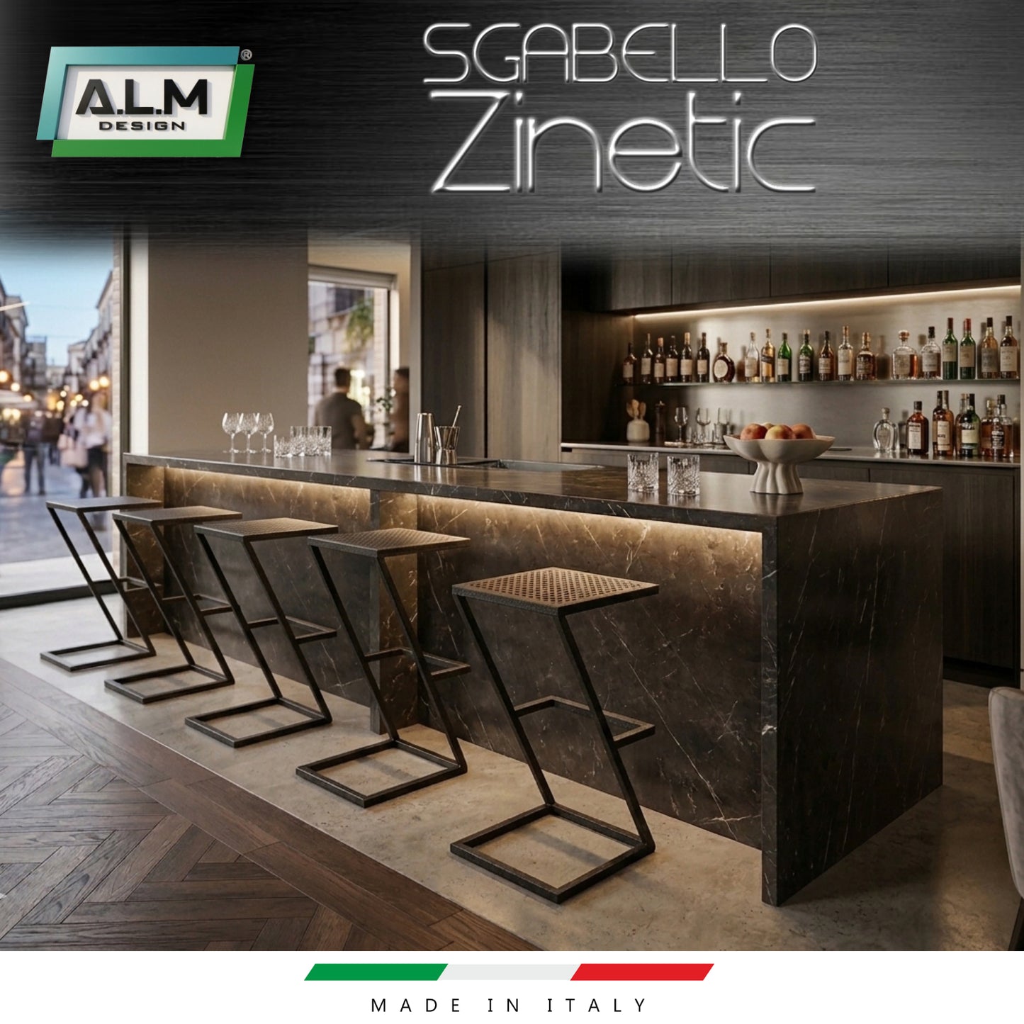 Sgabello Zinetic