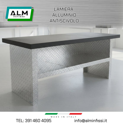 Lamiera Antiscivolo Striata in Alluminio