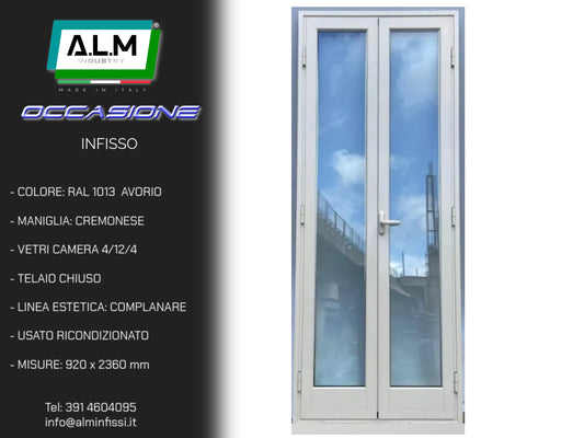Infisso in alluminio Avorio OCCASIONE