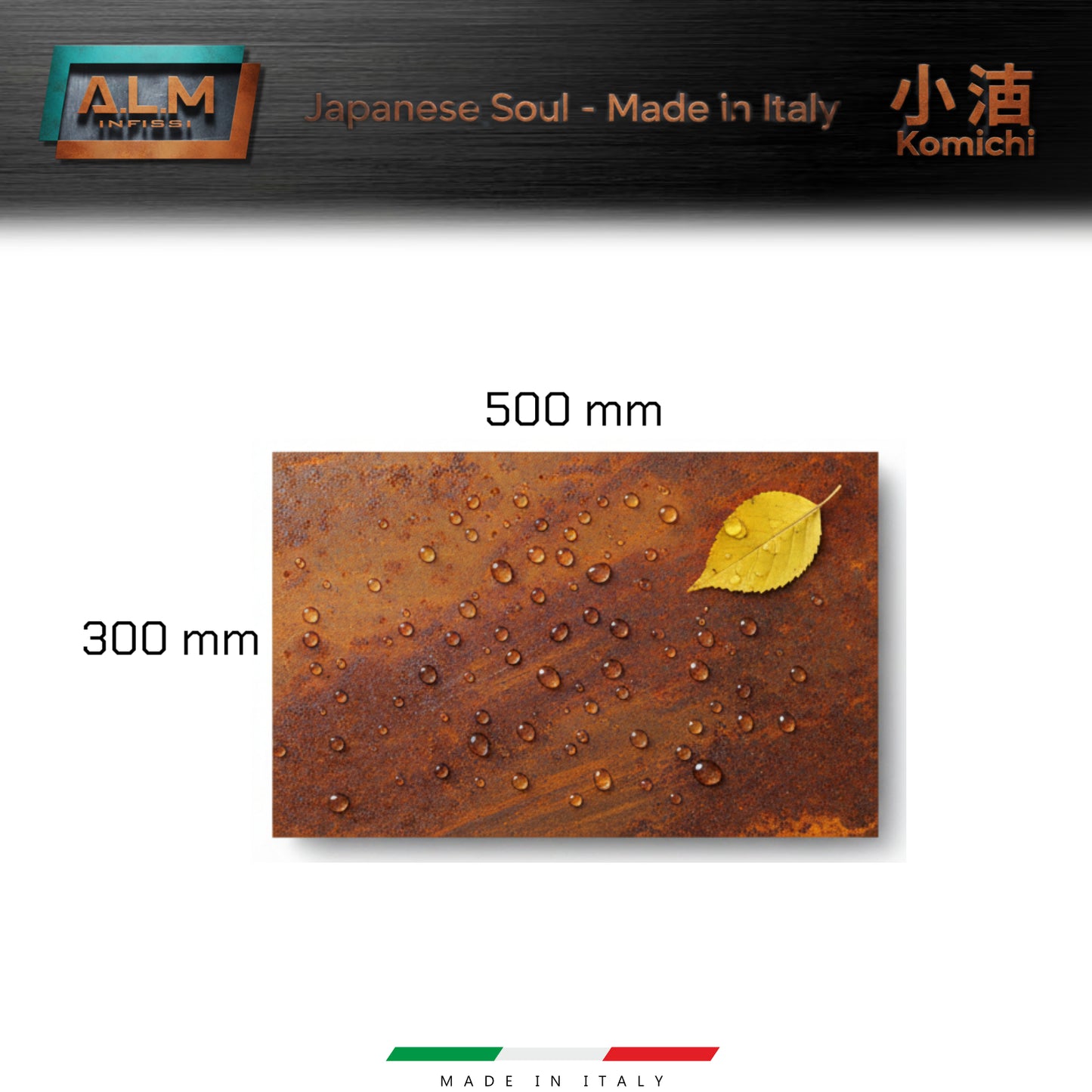 Camminamento sentiero Japanese Way - Lastre Corten KOMICHI