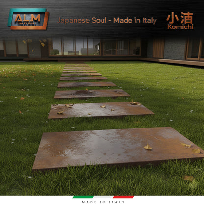 Camminamento sentiero Japanese Way - Lastre Corten KOMICHI
