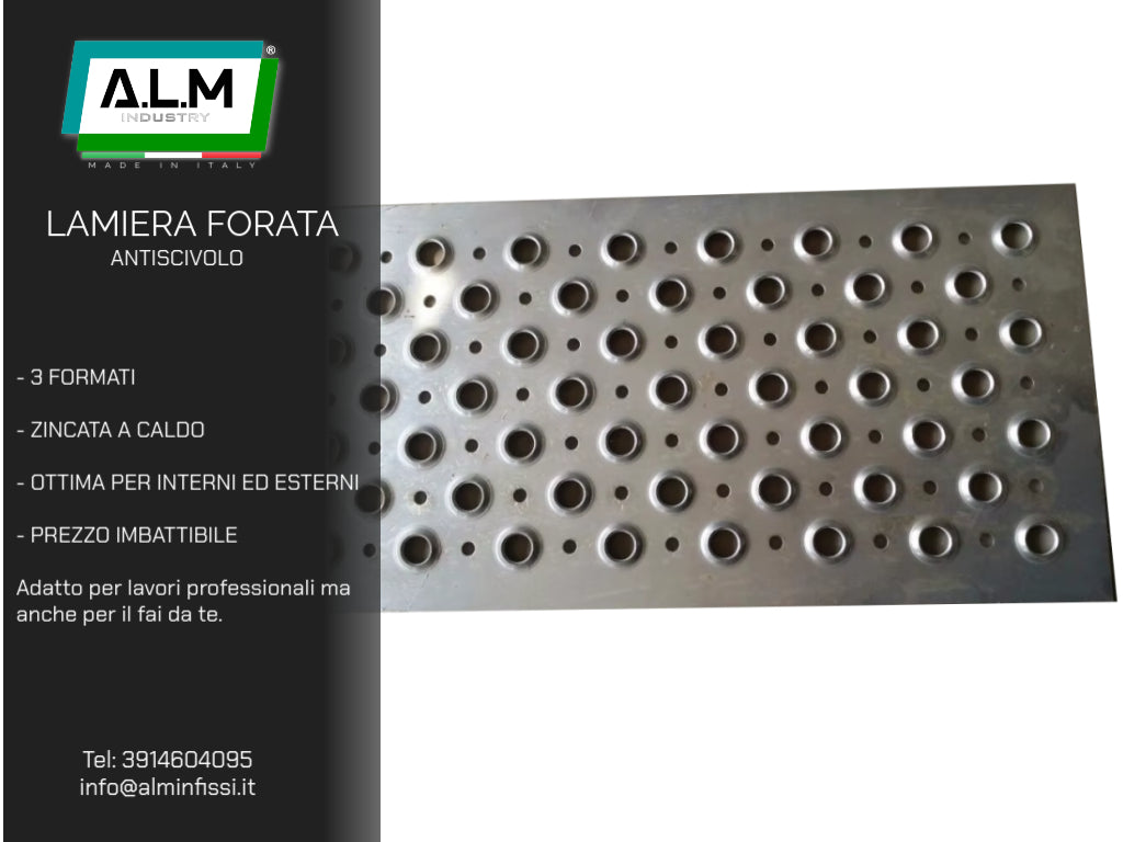 LAMIERA FORATA ANTISCIVOLO