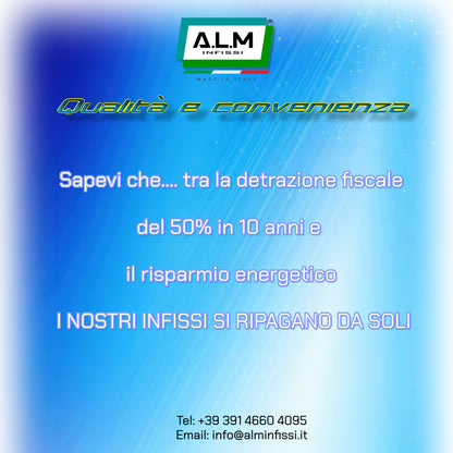 Infisso 2 Ante Ral 9010 ( Bianco puro ) TT62 Plus