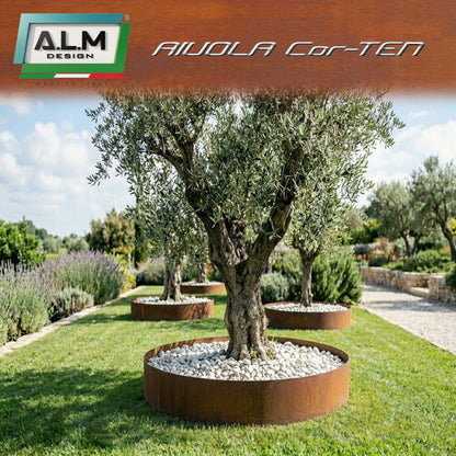 Anello XL in Cor-TEN per aiuole