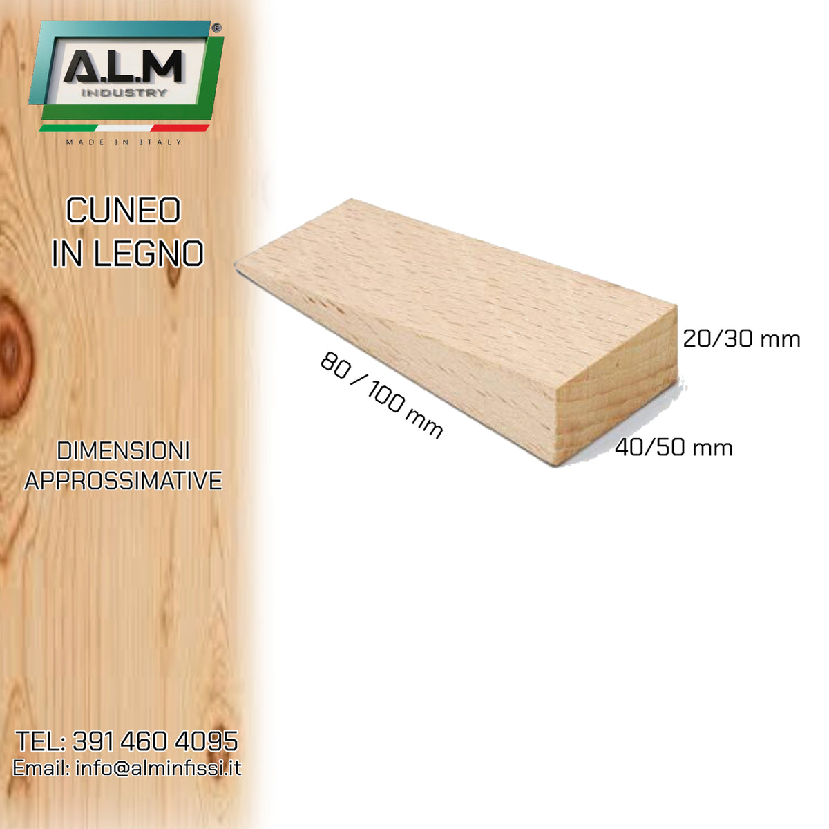 Cuneo in legno