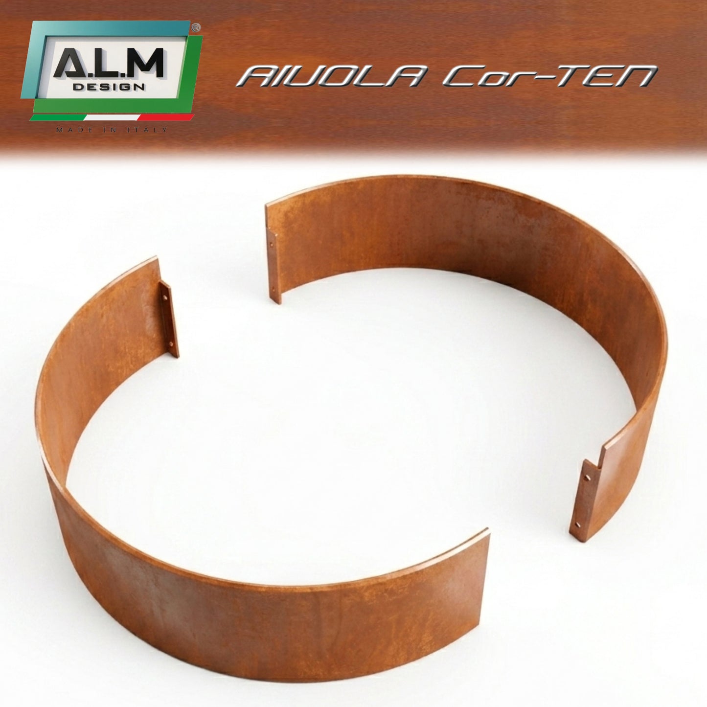 Anello XL in Cor-TEN per aiuole