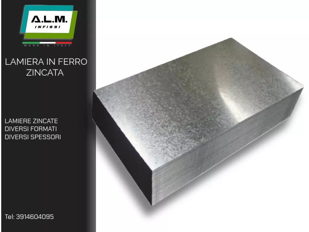 LAMIERA IN FERRO - DIVERSI SPESSORI, FORMATI, ZINCATA & NERA