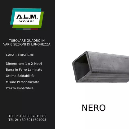 TUBOLARE QUADRO IN FERRO